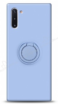Eiroo Ring Color Samsung Galaxy Note 10 Yzk Tutuculu Mavi Silikon Klf