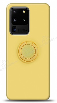 Eiroo Ring Color Samsung Galaxy S20 Ultra Yzk Tutuculu Sar Silikon Klf