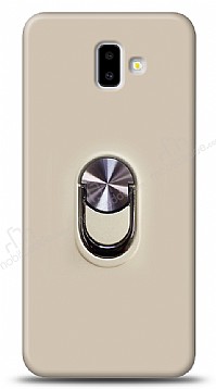 Eiroo Ring Fold Samsung Galaxy J6 Plus Standl Ultra Koruma Gold Klf