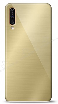 Eiroo Samsung Galaxy A50 Silikon Kenarl Aynal Gold Klf