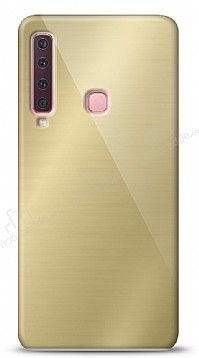 Eiroo Samsung Galaxy A9 2018 Silikon Kenarl Aynal Gold Klf