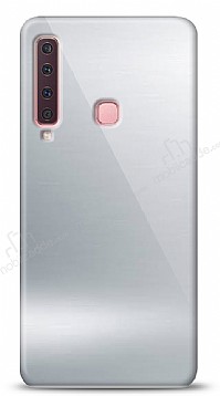Eiroo Samsung Galaxy A9 2018 Silikon Kenarl Aynal Silver Klf