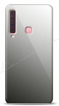 Eiroo Samsung Galaxy A9 2018 Silikon Kenarl Aynal Siyah Klf