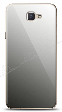 Eiroo Samsung Galaxy J7 Prime / J7 Prime 2 Silikon Kenarl Aynal Siyah Klf