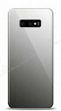 Eiroo Samsung Galaxy S10e Silikon Kenarl Aynal Siyah Klf
