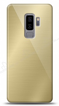 Eiroo Samsung Galaxy S9 Plus Silikon Kenarl Aynal Gold Klf