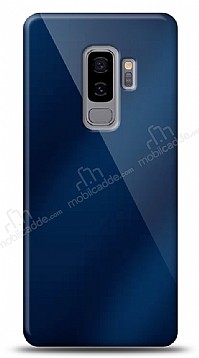 Eiroo Samsung Galaxy S9 Plus Silikon Kenarl Aynal Lacivert Klf