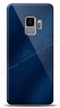 Eiroo Samsung Galaxy S9 Silikon Kenarl Aynal Lacivert Klf