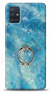 Eiroo Satin Samsung Galaxy A51 Ocean Yzk Tutuculu Silikon Klf