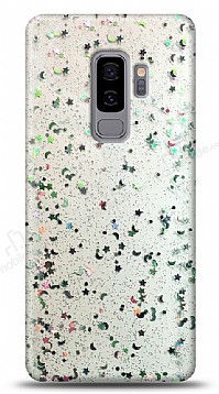 Eiroo Sparkle Samsung Galaxy S9 Plus Iltl Silver Silikon Klf