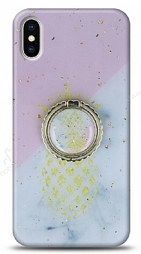 Eiroo Starry iPhone XS Max Ananas Silikon Klf