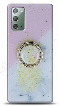 Eiroo Starry Samsung Galaxy Note 20 Ananas Silikon Klf