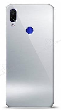 Eiroo Xiaomi Redmi Note 7 Silikon Kenarl Aynal Silver Klf