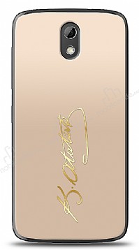 HTC Desire 526 Gold Atatrk mza Klf