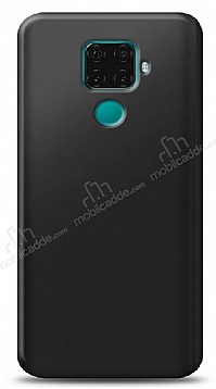 Huawei Mate 30 Lite Siyah Mat Silikon Klf