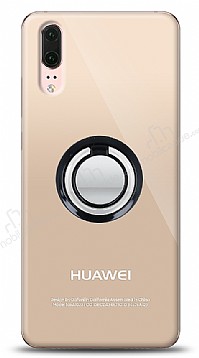 Huawei P20 Siyah Tutuculu effaf Klf