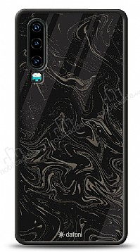 Dafoni Glossy Huawei P30 Black Marble Pattern Klf