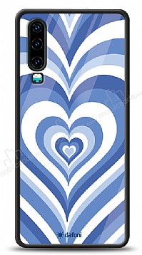 Dafoni Glossy Huawei P30 Blue Hearts Klf