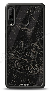Dafoni Glossy Huawei P30 Lite Black Marble Pattern Klf