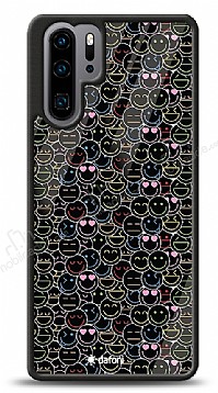 Dafoni Glossy Huawei P30 Pro Linear Colorful Emoji Klf
