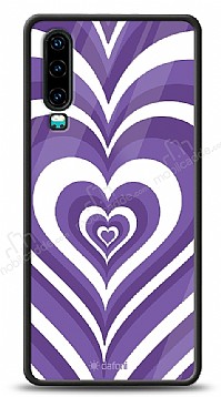 Dafoni Glossy Huawei P30 Purple Hearts Klf