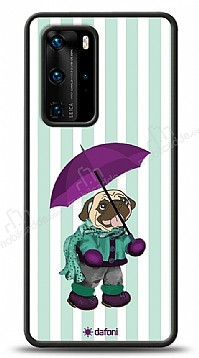 Dafoni Art Huawei P40 Pug in the Rain Klf