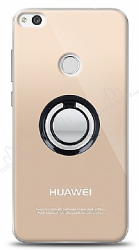 Huawei P9 Lite 2017 Siyah Tutuculu effaf Klf