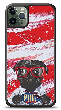 Dafoni Art iPhone 11 Pro Max Black Pug Klf