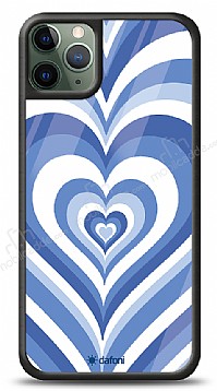 Dafoni Glossy iPhone 11 Pro Max Blue Hearts Klf