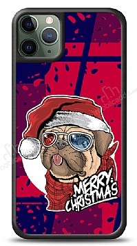 Dafoni Art iPhone 11 Pro Max Christmas Pug Klf