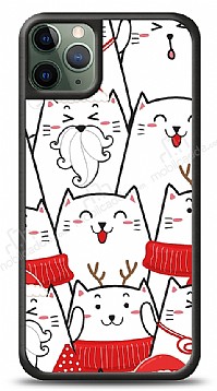 Dafoni Art iPhone 11 Pro Max New Year Cats Kılıf