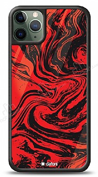 Dafoni Glossy iPhone 11 Pro Red Marble Klf