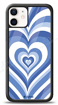 Dafoni Glossy iPhone 12 / iPhone 12 Pro 6.1 in Blue Hearts Klf