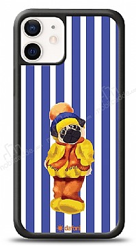 Dafoni Art iPhone 12 / iPhone 12 Pro 6.1 in Cold Day Pug Klf