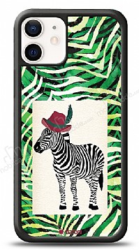 Dafoni Art iPhone 12 / iPhone 12 Pro 6.1 in Nature Zebra Klf