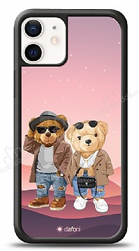 Dafoni Art iPhone 12 Mini 5.4 in Cool Couple Teddy Klf
