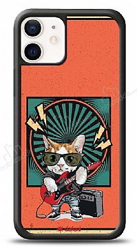 Dafoni Art iPhone 12 Mini 5.4 in Guitarist Cat Klf