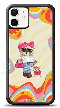 Dafoni Art iPhone 12 Mini 5.4 in Pinky Bear Klf