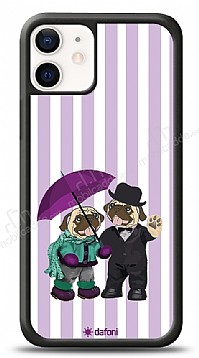 Dafoni Art iPhone 12 Mini 5.4 in Rainy Day Pugs Klf