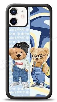 Dafoni Art iPhone 12 Mini 5.4 in Summer Couple Teddy Klf