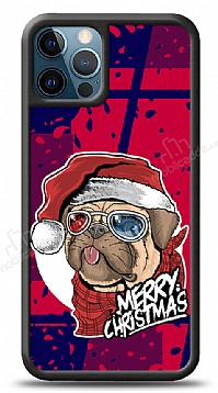 Dafoni Art iPhone 12 Pro Max 6.7 in Christmas Pug Klf