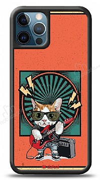 Dafoni Art iPhone 12 Pro Max 6.7 in Guitarist Cat Klf