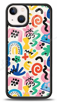 Dafoni Glossy iPhone 13 Mini Colorful Pattern Klf