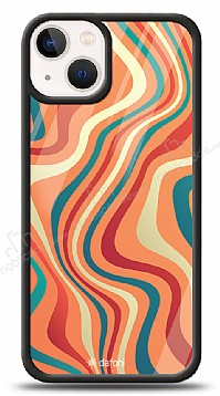 Dafoni Glossy iPhone 13 Mini Colorful Waves Klf