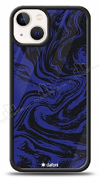 Dafoni Glossy iPhone 13 Mini Navy Blue Marble Klf