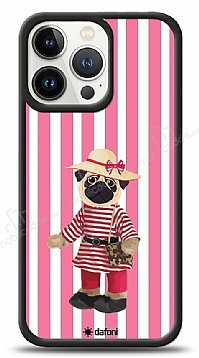 Dafoni Art iPhone 13 Pro Max Pink Pug Klf