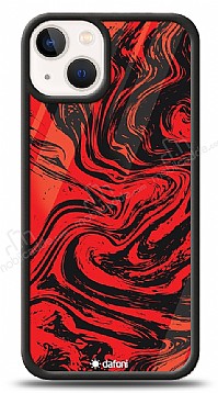 Dafoni Glossy iPhone 13 Red Marble Klf