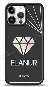 Dafoni Hologram iPhone 14 Pro Max Kiiye zel isimli Diamond Klf