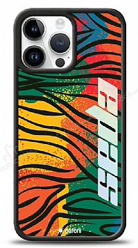 Dafoni Hologram iPhone 14 Pro Max Kiiye zel Tropical Color Klf