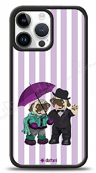 Dafoni Art iPhone 14 Pro Max Rainy Day Pugs Klf